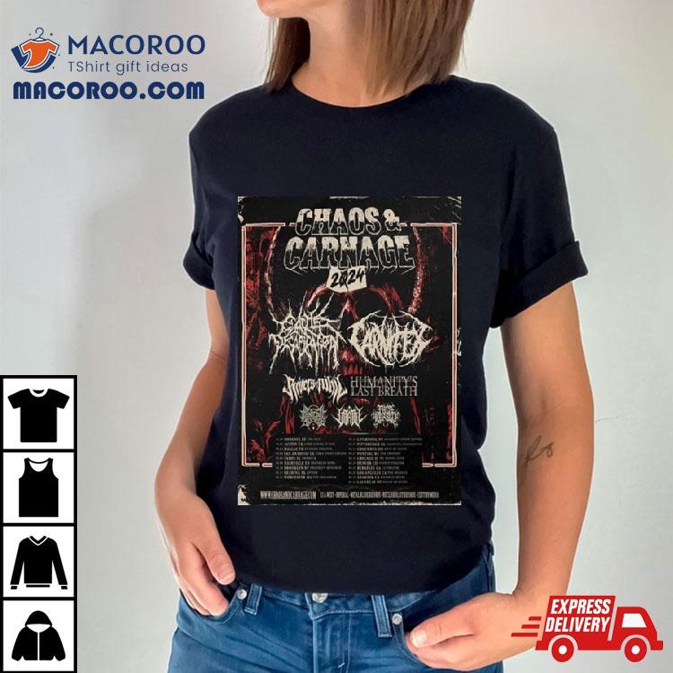 Chaos And Carnage 2024 Line Up And Date T Shirt Chaos And Carnage 2024 Line Up And Date T Shirt