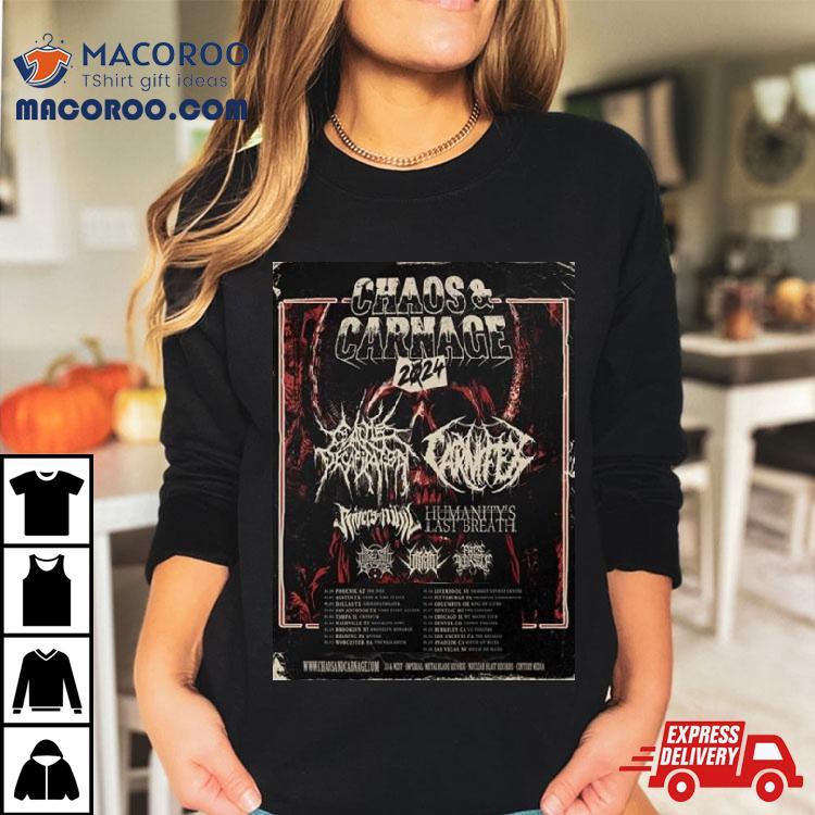 Chaos And Carnage 2024 Line Up And Date T Shirt Chaos And Carnage 2024 Line Up And Date T Shirt