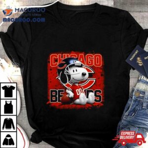 Chicago Bears Football Mix Snoopy Tshirt