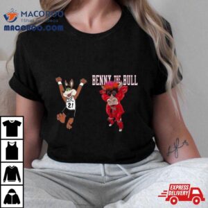 Chicago Bulls Vs San Antonio Spurs Nba Mascot Cartoon Basketball Tshirt