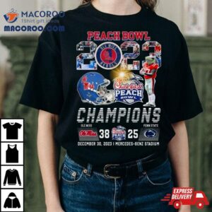 Chick Fil Peach Bowl Champions Ole Miss Rebels Penn State Nittany Lions Tshirt