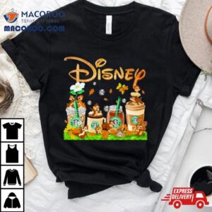 Chip And Date Starbuck Coffee Disney Shirt