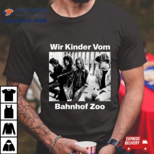 Christiane F Wir Kinder Vom Bahnhof Zoo Black And White Tshirt