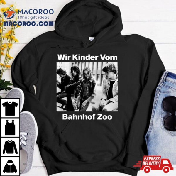 Christiane F Wir Kinder Vom Bahnhof Zoo Black And White Shirt