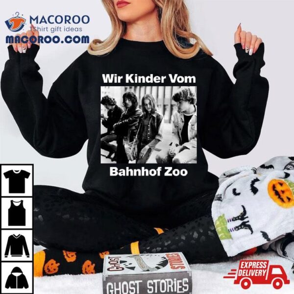 Christiane F Wir Kinder Vom Bahnhof Zoo Black And White Shirt