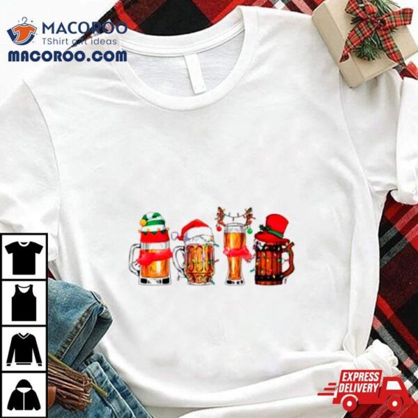 Christmas Beer Santa Hat Shirt