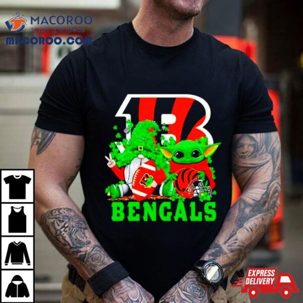 Cincinnati Bengals Baby Yoda Happy St.patrick’s Day Shamrock Shirt