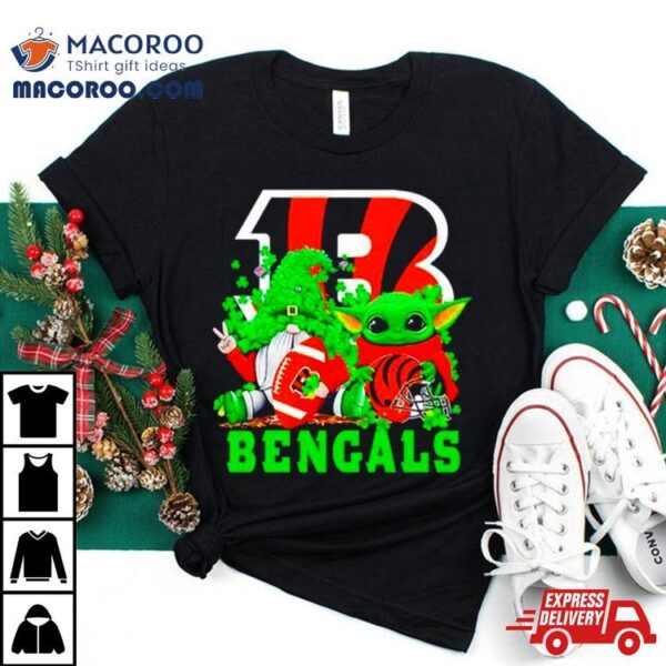 Cincinnati Bengals Baby Yoda Happy St.patrick’s Day Shamrock Shirt