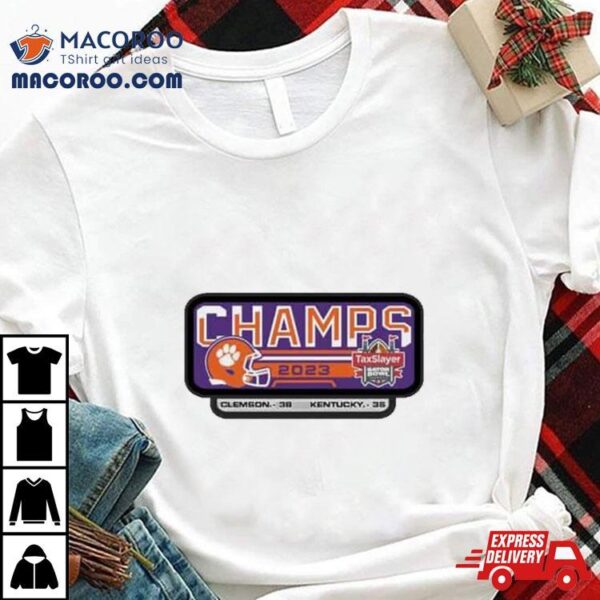 Clemson Tigers Taxslayer Gator Bowl Champions 2023 T Shirt