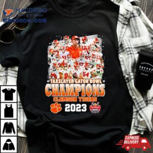 Clemson Tigers Taxslayer Gator Bowl Champions Tshirt