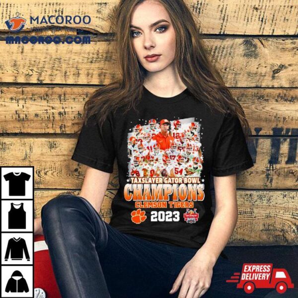 Clemson Tigers Taxslayer Gator Bowl Champions 2023 Shirt