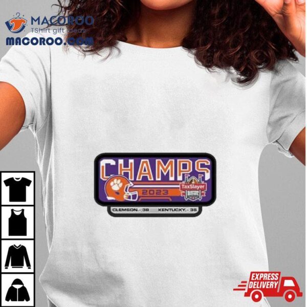 Clemson Tigers Taxslayer Gator Bowl Champions 2023 T Shirt