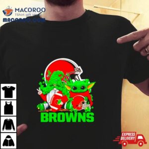 Cleveland Browns Baby Yoda Happy St.patrick’s Day Shamrock Shirt
