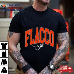 Cleveland Browns Joe Flacco Text Signature T Shirt