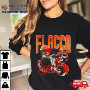 Cleveland Browns Joe Flacco Vintage Signature Tshirt