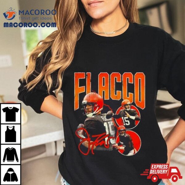 Cleveland Browns Joe Flacco Vintage Signature T Shirt