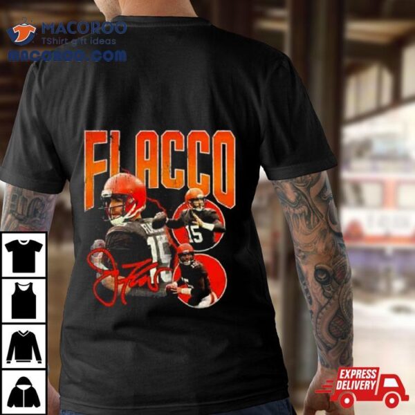 Cleveland Browns Joe Flacco Vintage Signature T Shirt