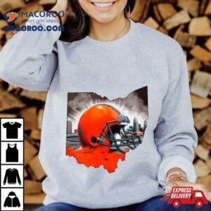 Cleveland Browns Proud Map Tshirt