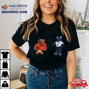 Cleveland Browns Vs Houston Texans Nfl Mascot Cartoon Football Tshirt