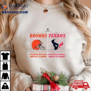 Cleveland Browns Vs Houston Texans Nfl Playoffs Wild Card Matchup Tshirt