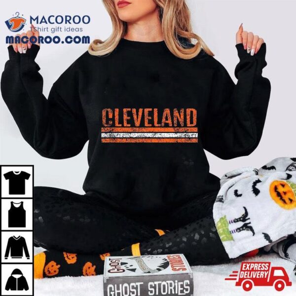 Cleveland Ohio Retro Vintage Weathered Throwback Shirt