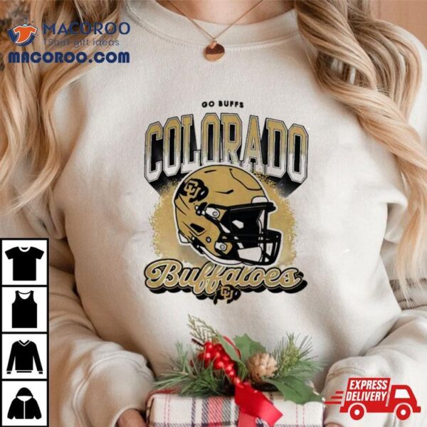 Colorado Buffaloes Football Iso Helmet Go Supps T Shirt