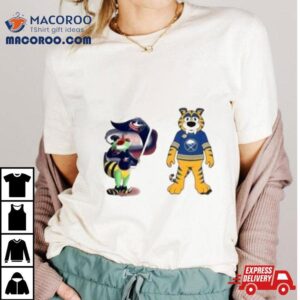 Columbus Blue Jackets Vs Buffalo Sabres Nhl Mascot T Shirt