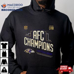 Congrats Baltimore Ravens Afc Champions And Advance To Super Bowl Lviii Las Vegas Bound Tshirt