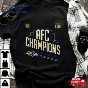 Congrats Baltimore Ravens Afc Champions And Advance To Super Bowl Lviii Las Vegas Bound Tshirt