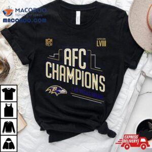 Congrats Baltimore Ravens Afc Champions And Advance To Super Bowl Lviii Las Vegas Bound Tshirt