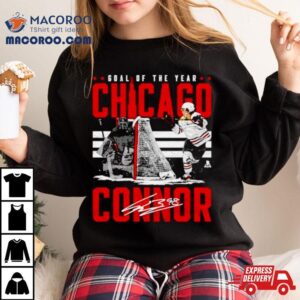 Connor Bedard Chicago Goal Of The Year Hockey Signature Shirt