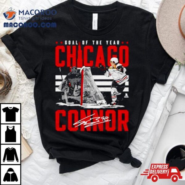 Connor Bedard Chicago Goal Of The Year Hockey Signature Shirt