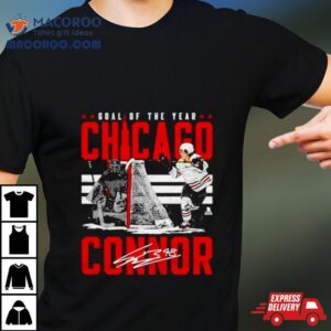 Connor Bedard Chicago Goal Of The Year Hockey Signature Tshirt