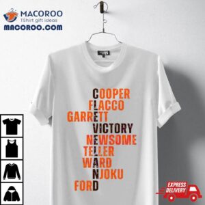 Cooper Flacco Garrett Victory Newsome Cleveland Browns Player Tshirt