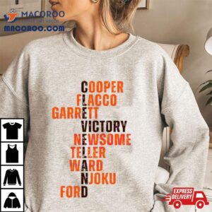 Cooper Flacco Garrett Victory Newsome Cleveland Browns Player Tshirt