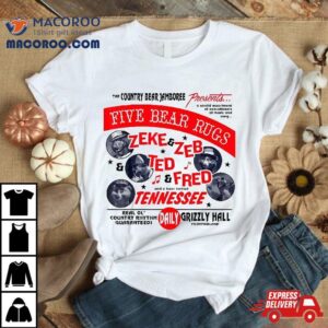Country Bear Jamboree Real Old Rhythm Five Rugs Tshirt