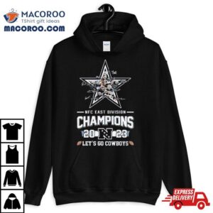 Cowboys Nfc East Division Champions Let S Go Cowboys Logo Signatures Tshirt