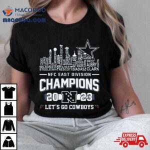 Cowboys Nfc East Division Champions Let S Go Cowboys Skyline Tshirt