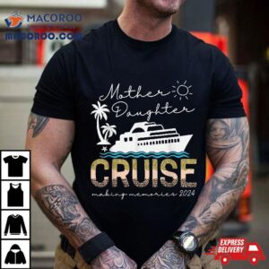 Cruise Trip Mother Daughter Ship Leopard Tshirt