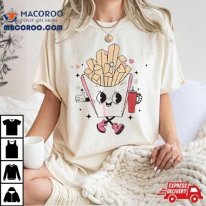 Cute Fries Boujee Boo-jee Valentine Day Graphic Girls Shirt