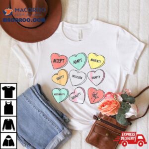 Cute Heart Valentines Day Love Special Education Teacher Shirt