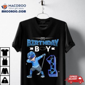 Dabbing Birthday Boy Year Old Ice Hockey Player St Birthd Tshirt