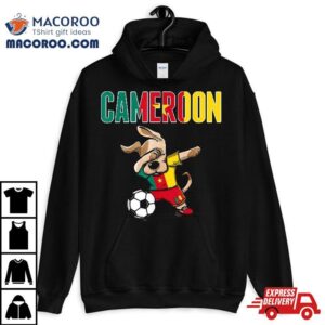 Dabbing Dog Cameroon Soccer Fans Jersey Cameroonian Football Shirt 2 Dabbing Dog Cameroon Soccer Fans Jersey Cameroonian Football Tshirt