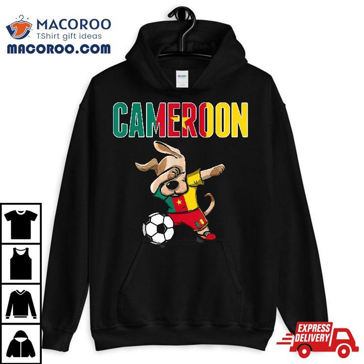 Dabbing Dog Cameroon Soccer Fans Jersey Cameroonian Football Shirt Dabbing Dog Cameroon Soccer Fans Jersey Cameroonian Football Shirt