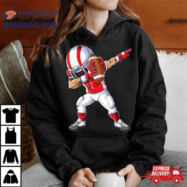 Dabbing Football Player Boys Sports Funny Dab Dance Shirt