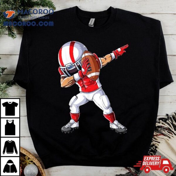 Dabbing Football Player Boys Sports Funny Dab Dance Shirt