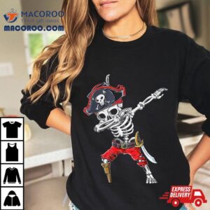 Dabbing Skeleton Pirate T Shirt Halloween Kids Jolly Roger 3 Dabbing Skeleton Pirate Halloween Kids Jolly Roger Tshirt