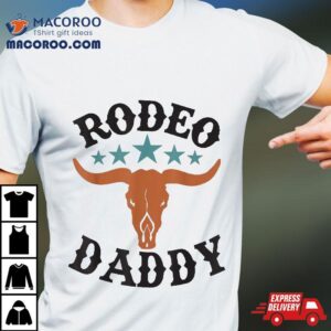 Daddy St First Birthday Cowboy Western Rodeo Party Matching Tshirt