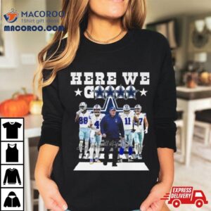 Dallas Cowboys Champions Here We Gooooo Abbey Road Signatures Tshirt