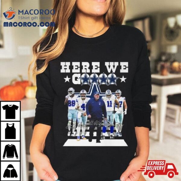 Dallas Cowboys Champions Here We Gooooo Abbey Road Signatures Shirt